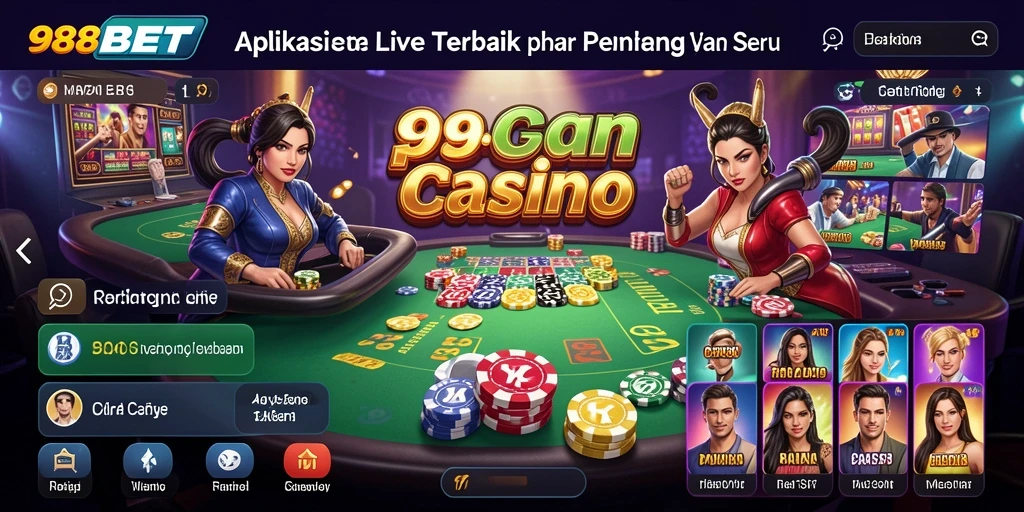 Tampilan layar gameplay Live Casino di aplikasi 988BET.
