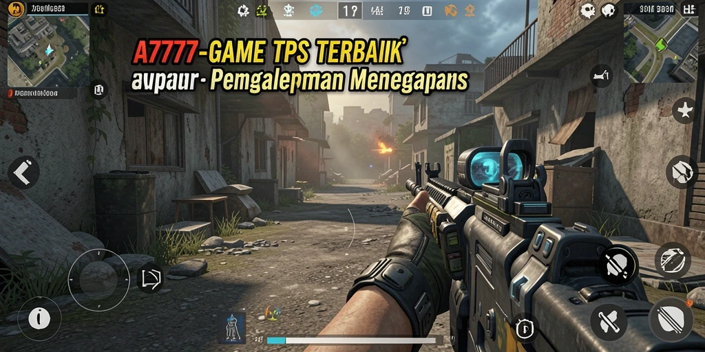 Screenshot dari gameplay A7777 yang menegangkan dalam mode TPS.