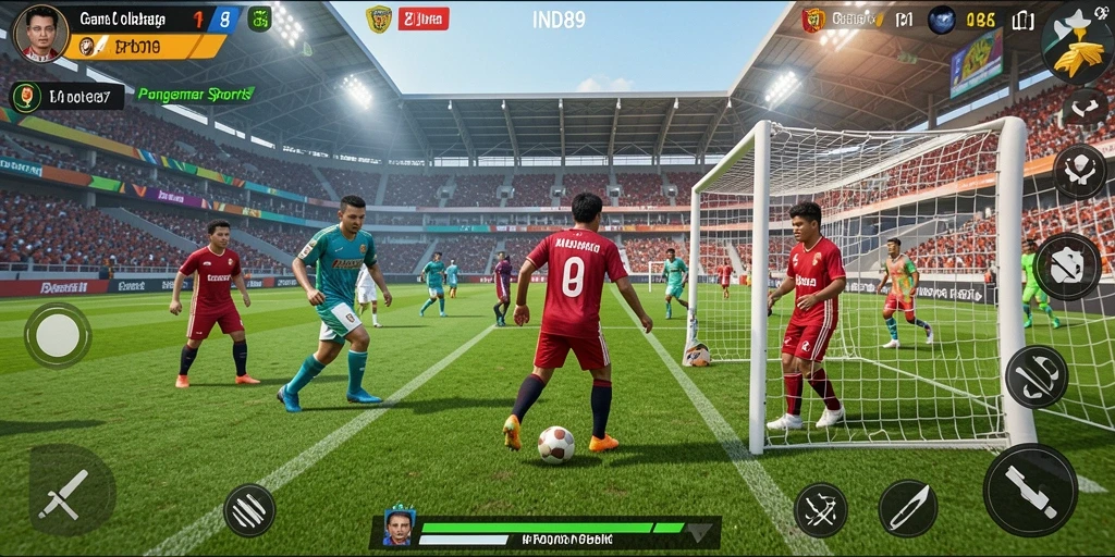 Screenshot IND89 menampilkan momen seru dalam pertandingan olahraga.