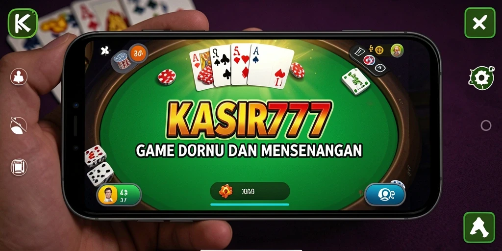 Tampilan screenshot KASIR777 menunjukkan gameplay Domino yang menarik.