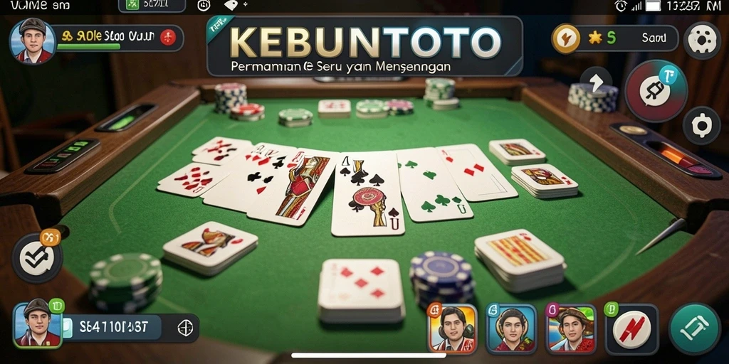 Tampilan gameplay seru saat bermain Gaple di KEBUNTOTO.