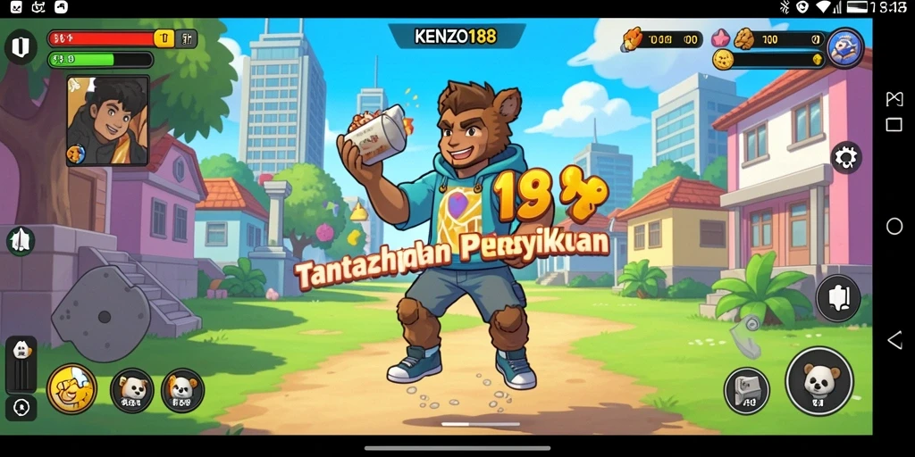 Tampilan gameplay KENZO188 dengan teka-teki menarik dan grafis yang menawan.