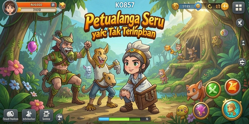 Tampilan gameplay seru dari KO857 dalam petualangan mendebarkan.