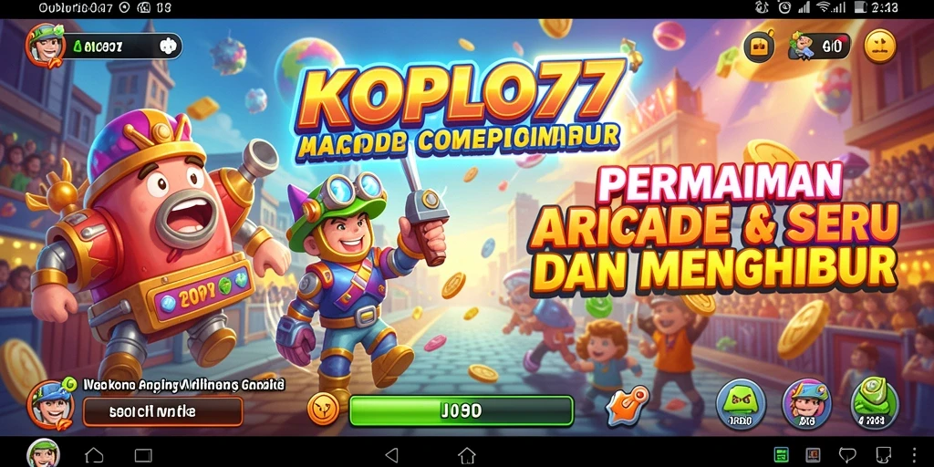 Tangkapan layar gameplay KOPLO77 yang menampilkan aksi seru di dalam game Arcade.