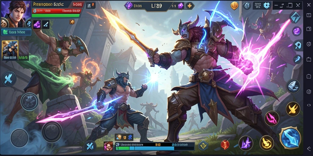 Tampilan aksi seru di arena pertarungan LI789.
