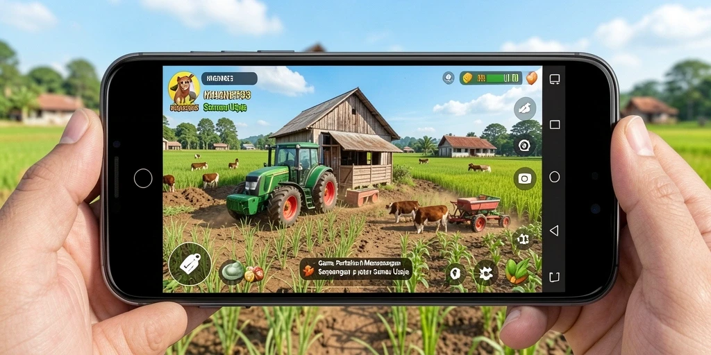Tampilan gameplay menarik dari game pertanian MAGNET33.