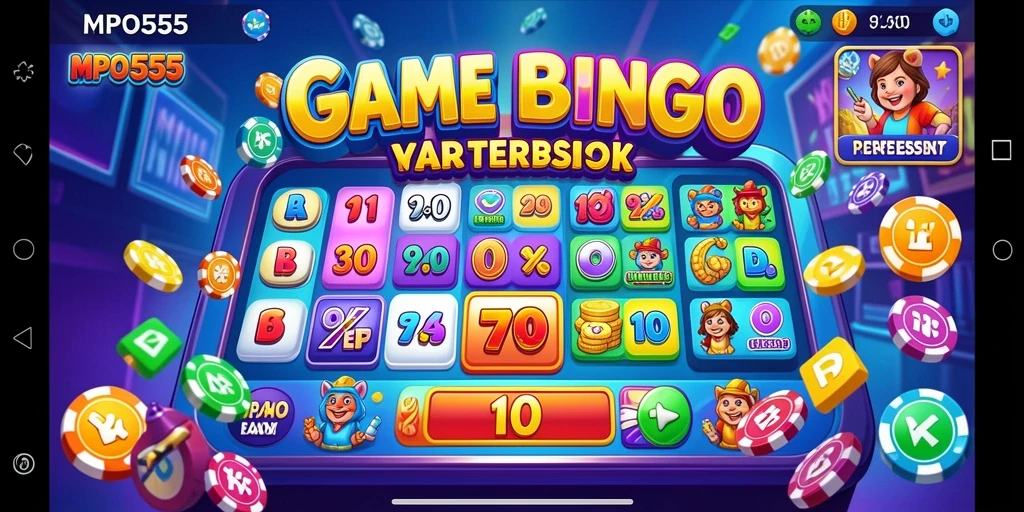 Tampilan gameplay seru dalam MPO555 dengan kartu Bingo.