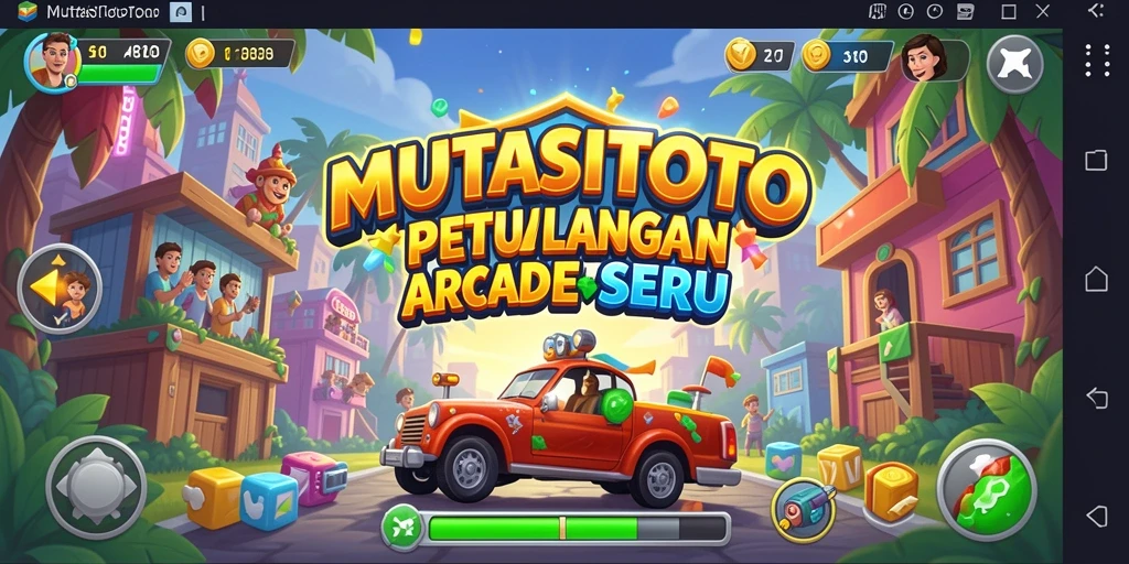 Tampilan gameplay seru dari MUTASITOTO yang penuh warna.