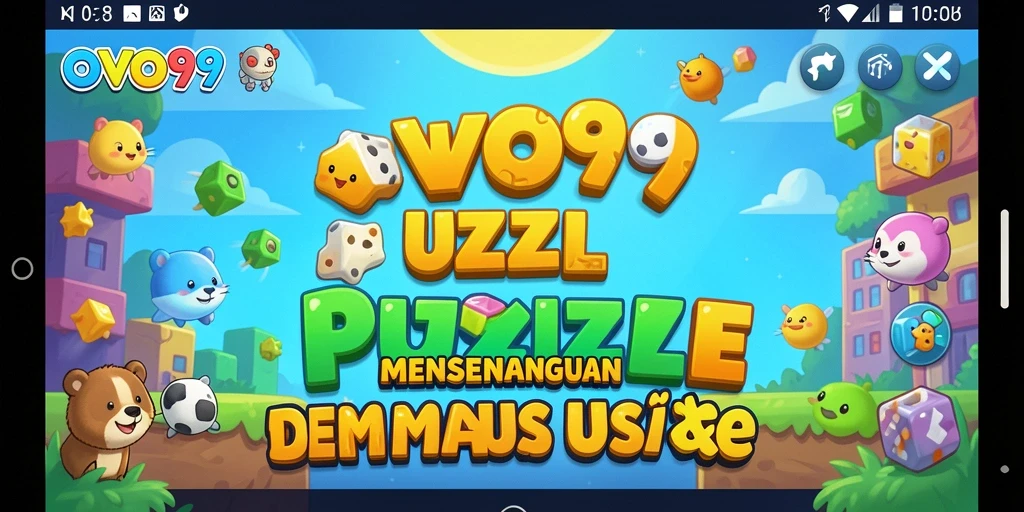 Tampilan gameplay seru dari OVO99 yang penuh tantangan puzzle.