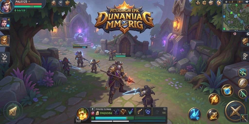 Menampilkan aksi menakjubkan dalam petualangan MMORPG di PAUS123.