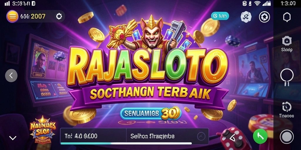 Tangkapan layar utama RAJASLOTO menampilkan gameplay seru dan strategi yang menarik.