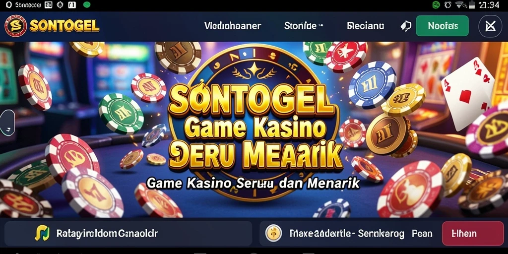 Screenshot gameplay menarik dari SONTOGEL yang menunjukkan keseruan bermain Kasino.