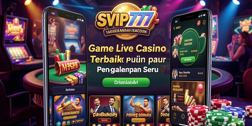 Screenshot gameplay SVIP777 menampilkan dealer profesional dan interaksi langsung.