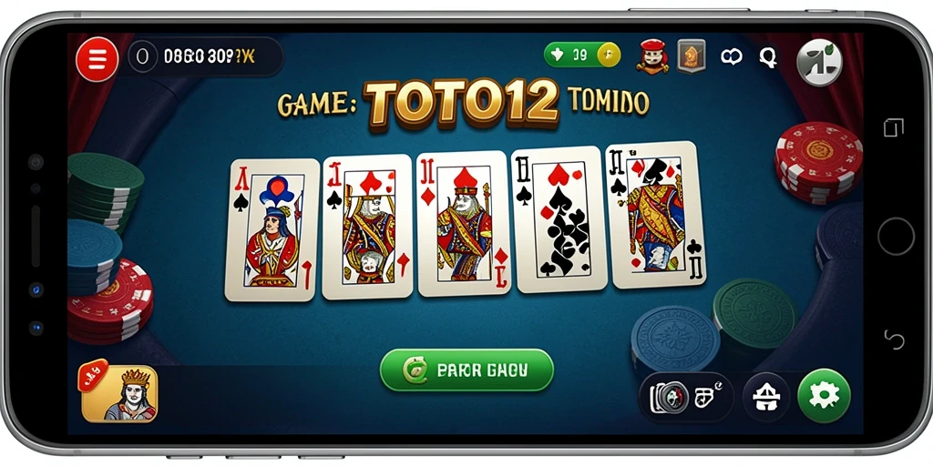 Tampilan menarik dari gameplay Domino di TOTO12 dengan grafis yang memukau.